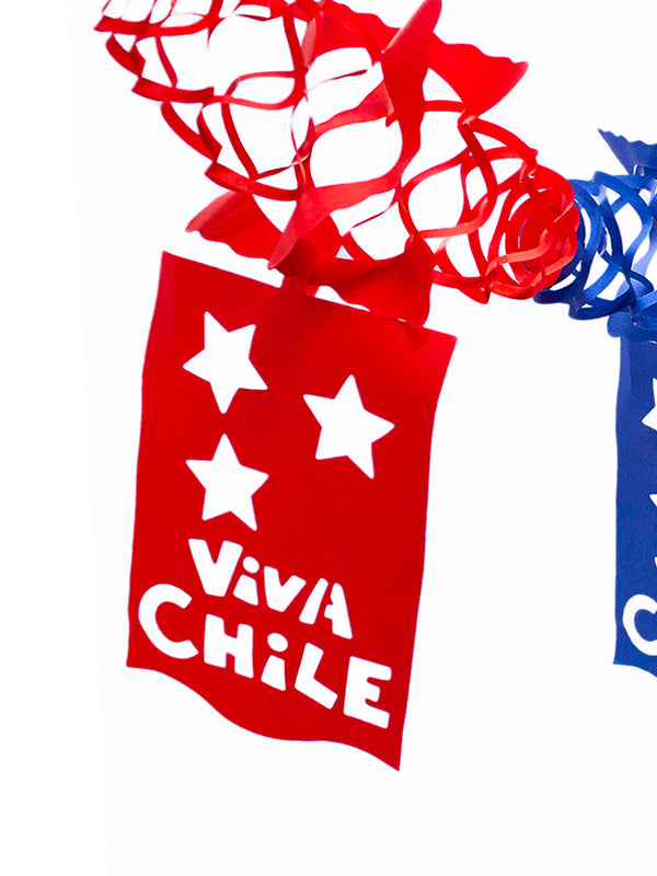 Guirnalda Fiestas Patrias Viva Chile 1pcs - KiraKira