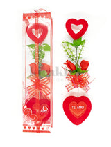 Caja Larga 2 Corazón 2 Rosa San Valentin 1pcs - KiraKira