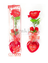 Caja Larga 2 Rosa Corazón Lleno San Valentin 1pcs - KiraKira
