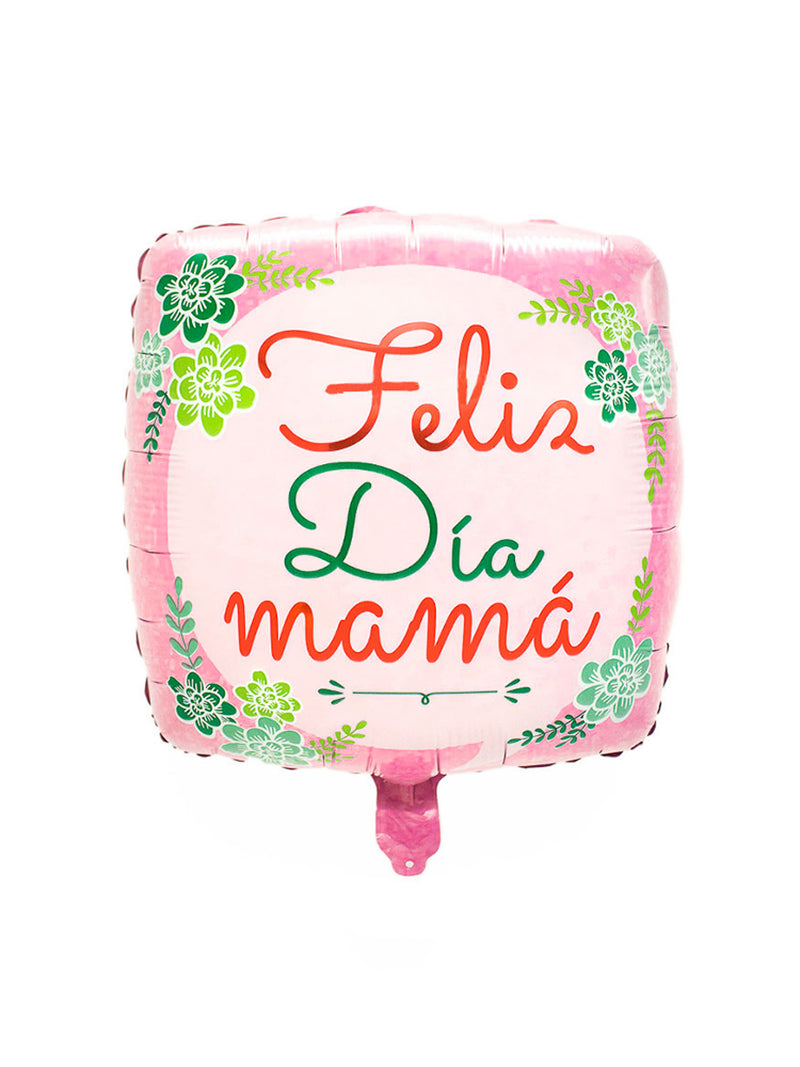Globo Metálico 18' Feliz Día Mamá Rosado 50pcs