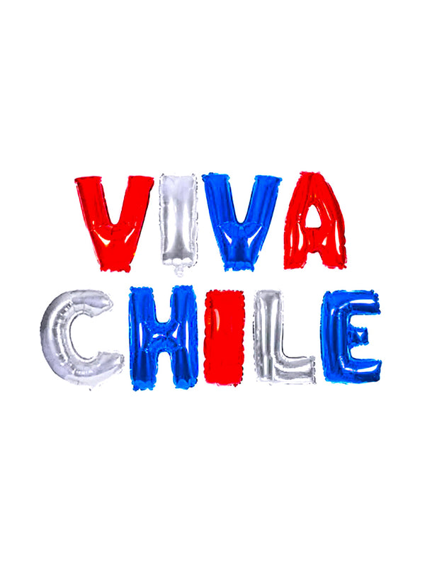 Globo Metálico 16' Viva Chile 1pcs - KiraKira