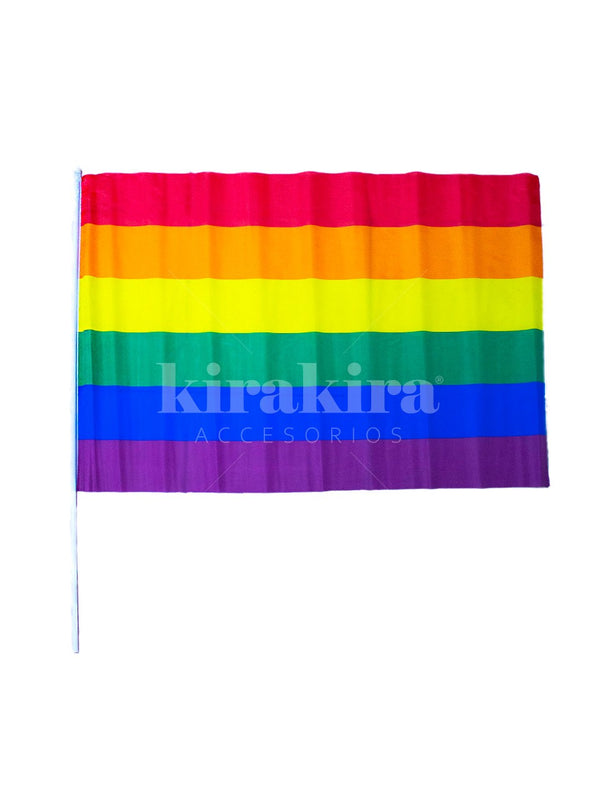 Bandera Arcoíris Palito 12pcs (60x90cm) - KiraKira