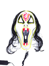 Máscara Plástica LED Gritos 1pcs - KiraKira