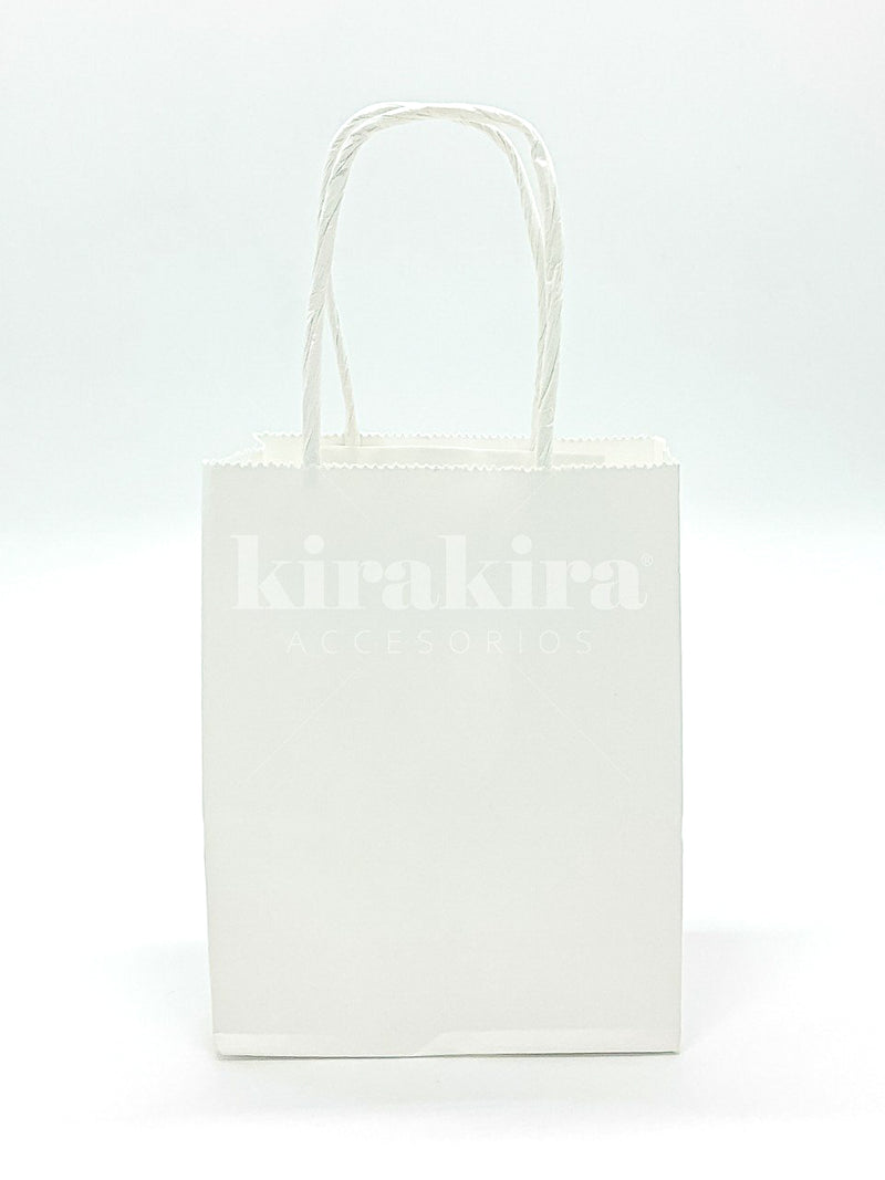 Bolsa de Regalo Papel Kraft Blanco 12pcs - KiraKira