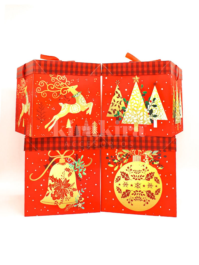 Caja de Regalo Plegable Navidad Classic 12pcs - KiraKira