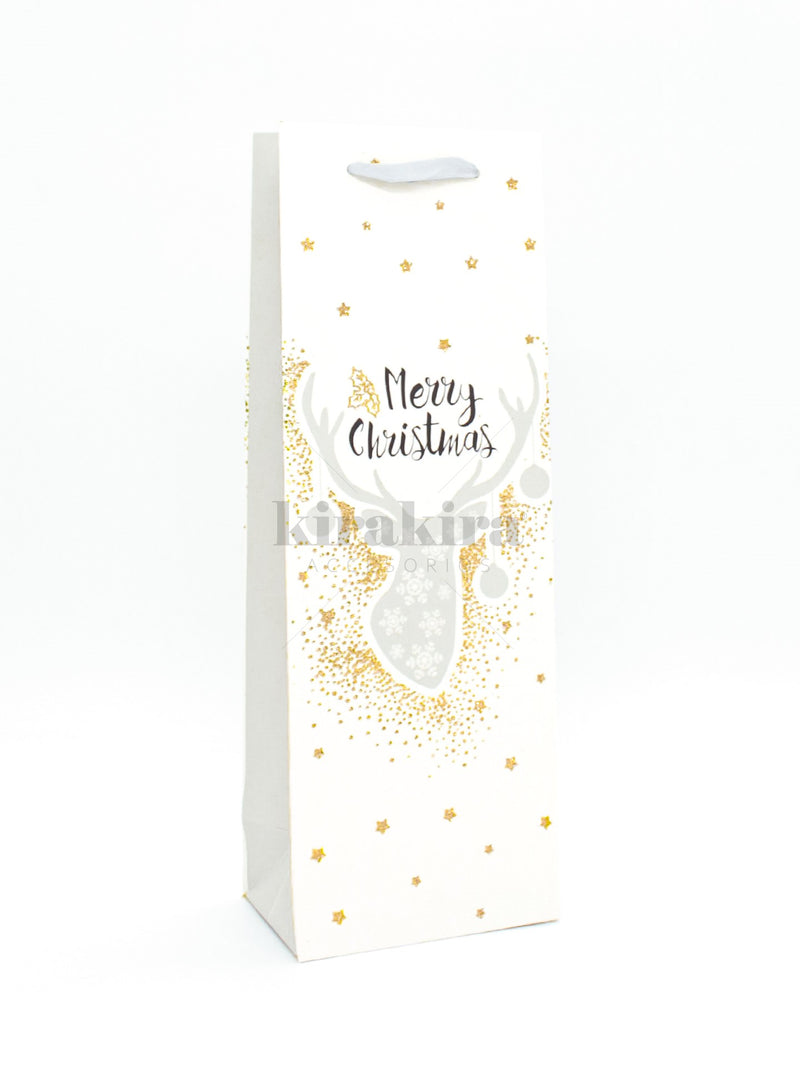 Bolsa de Regalo Vino Navidad Blanco 12pcs - KiraKira